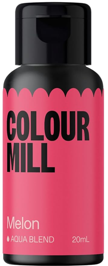 Colour Mill Aqua Blend Water-Based Food Coloring, 20 Milliliters Melon