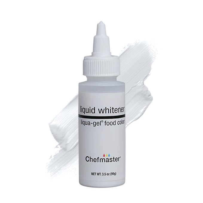 Chefmaster Liquid Whitener Liqua -Gel Food Coloring | Brighter Whites & Pastels | Professional-Grade Dye | Fade-Resistant