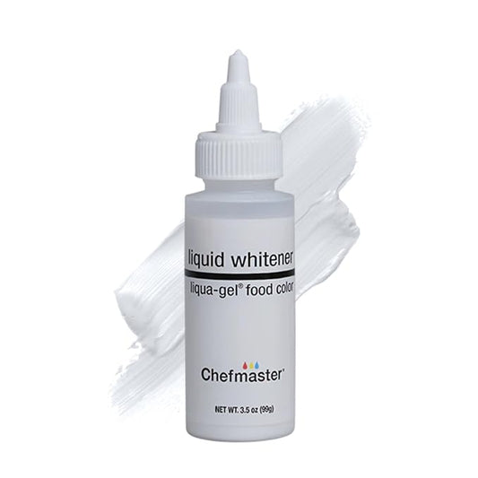 Chefmaster Liquid Whitener Liqua -Gel Food Coloring | Brighter Whites & Pastels | Professional-Grade Dye | Fade-Resistant