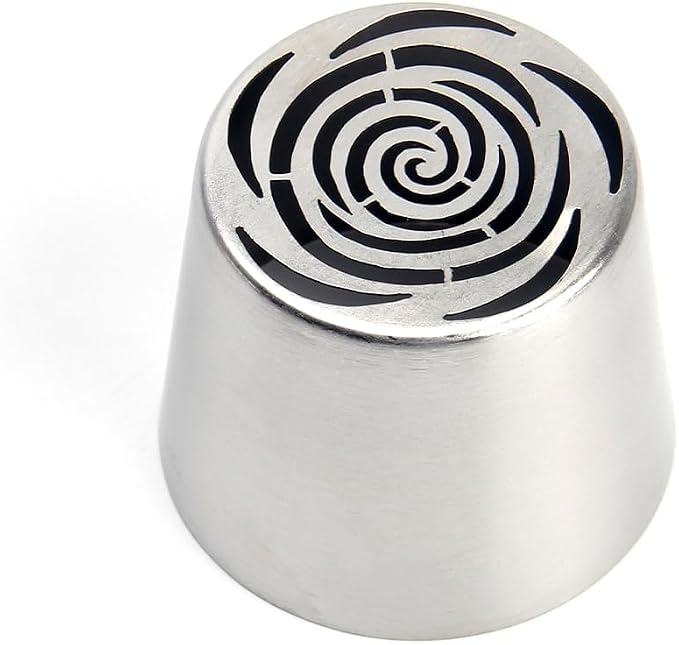Extra Large Russian Piping Tips - Stainless Steel Flower Nozzles Set for Cake Decorating, Rose & Floral Icing Tips for Cupcakes, Cookies Professional Baking Tools (XXL, Style 51)