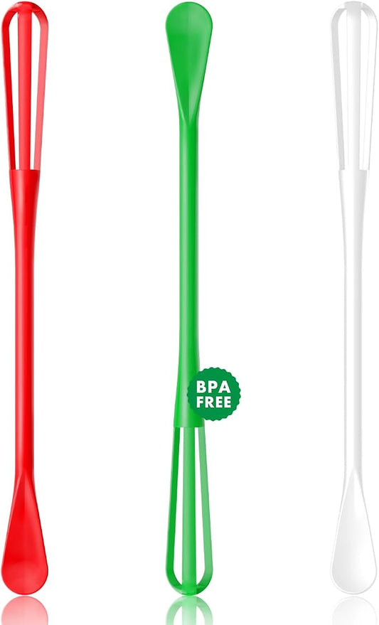 OYV Christmas Colors Mini Whisk Set, 8.5 in Mini Whisks for Cooking, 3 Pieces Small Wisk For Whisking, Beating, Blending Ingredients, Mixing Sauces, BPA Free Tiny Whisk