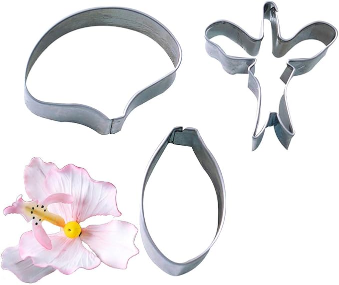 3pcs/set Butterfly Orchid Sugar Flower Cutter Set Fondant Cake Sugarcraft Decorating Tools-Small