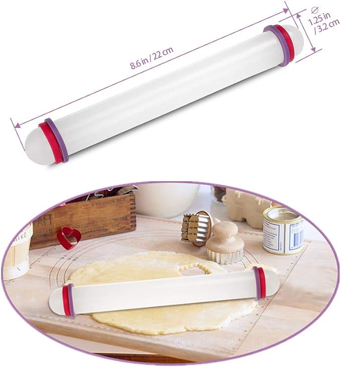 Gum Paste Flowers & Leaves Fondant Kit-10 Modelling Tools, 4 Ball Tools, 1 Veining Board, 1 Foam Pad, 1 Silicone Mat, 1 Rolling Pin