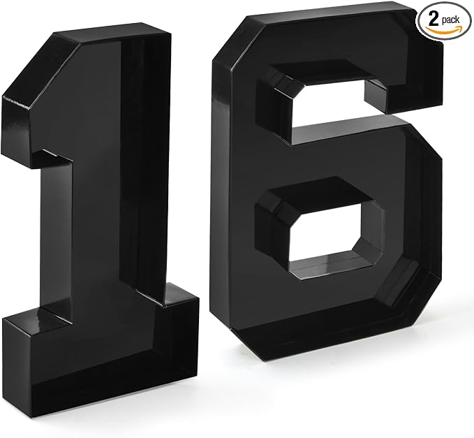 Cardboard Number for Charcuterie 16 Set Fillable Tray 10.2'' Black Charcuterie Paper Box for 16th Birthday Anniversary Party Decorations Chocolate Candy Cupcake Container