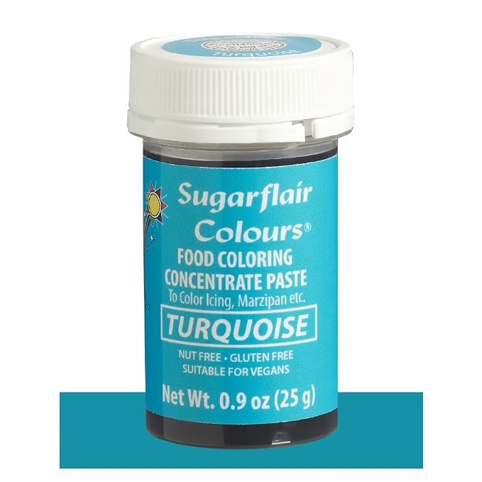 Sugarflair Food Coloring Concentrate Paste, 25 Grams Turquoise