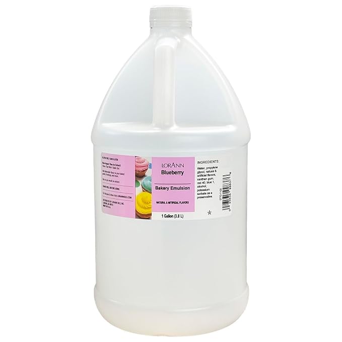 Lorann Oils Blueberry Bakery Emulsion: Realistic Flavor, Perfect for Elevating Berry Notes in Baked Goods, Gluten-Free, Keto-Friendly, Blueberry Extract Substitute Essential for Your Kitchen