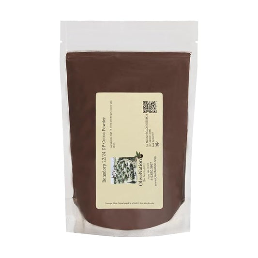 Bensdorp 22/24 DP Cocoa Powder - 80 oz | High Fat Alkalized Unsweetened Cocoa for Brownies, Cakes, Cookies, Frosting, Fillings, Ganache, Confections, Candy, Beverages