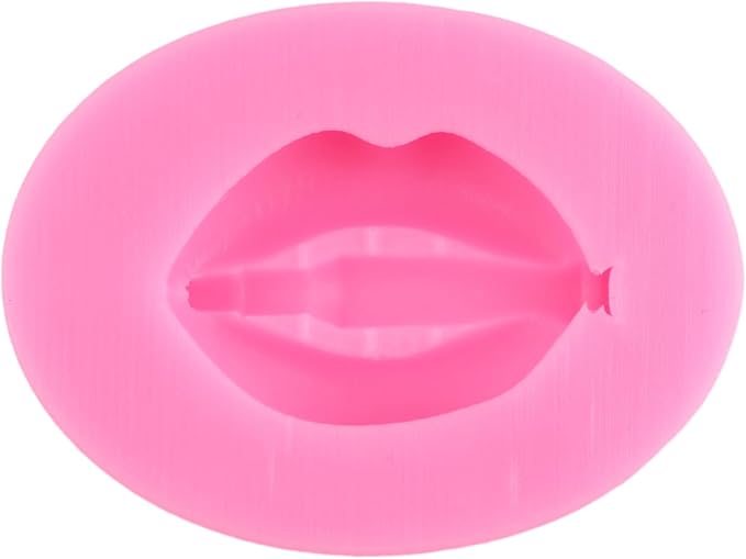 ZiXiang Lips Fondant Molds Sexy Lips Kiss Collection Candy Silicone Molds For Valentine's Day Cake Decorating Cupcake Topper Polymer Clay Candy Chocolate Gum Paste Set Of 4