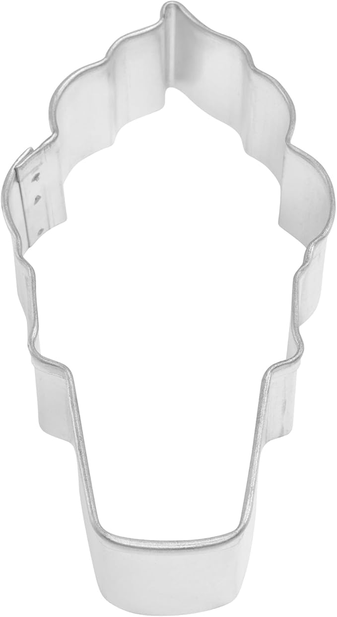 R&M Summer Treats Cookie Cutter 5-Piece Gift Set-Includes Ice Cream Cone, Snow Cone, Popsicle, Twin Pop Cookie Cutter with Recipe Card - Steel