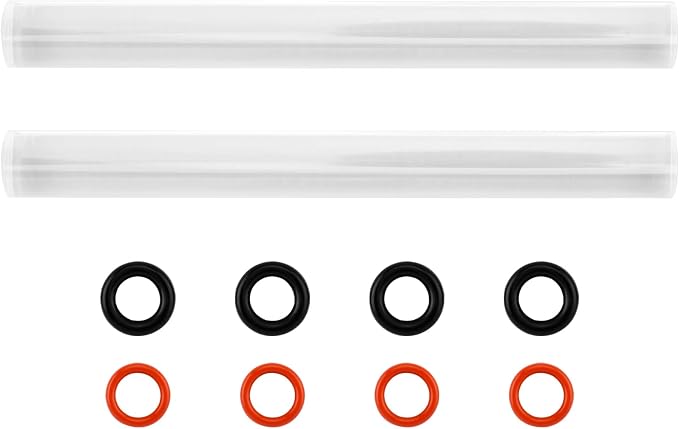 Polymer Clay Tools, 2Pcs Acrylic Rolling Pin with Thickness Rings Kit, Air Dry Clay Tools Clear Slab Roller Supplies Art Craft DIY Tool