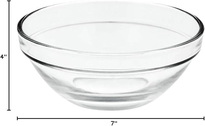 Greenbrier 3½" Glass Prep Bowls, 4-ct. Set