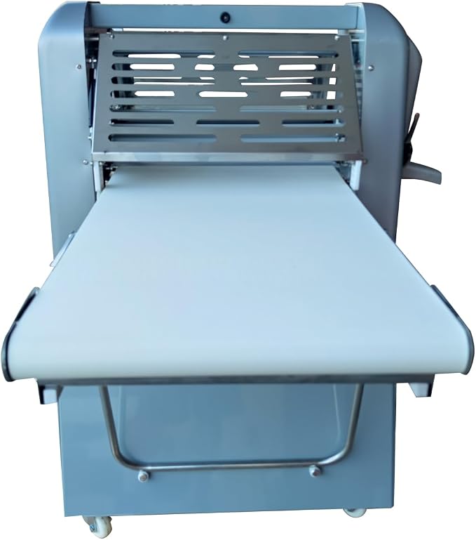 Commercial Electric Dough Sheeter 0.04-1.97in Adjustable Thickness Reversible Roller Dough Press Machine for Pizza Shop Bakery Restaurant