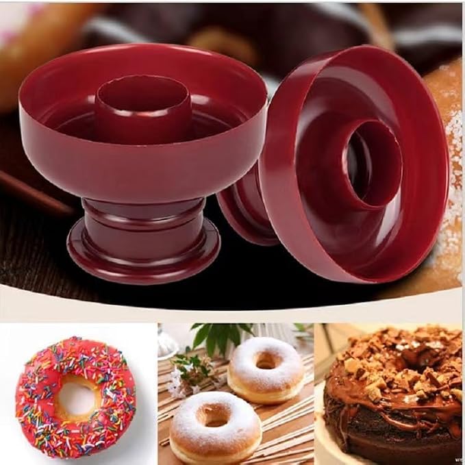 Kitchen Doughnut Mold - 3Pcs Baking Mold Round Baking Pan Silicone Molds Chocolate Chip Muffins Donut Baking Tray Heart Donut Cake Baking Tray Kitchen Supplies Donut Baking Mould Donut