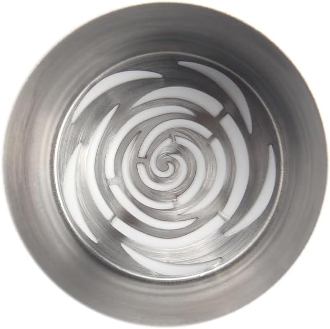 1 Piece Stainless Steel Extra Large Swirl Flower Icing Tips,Pastry Frosting Russian Piping Nozzles for Marshmallow Bouquet, Cake Decorating Piping Tips,Flower Frosting Nozzles for Decorating