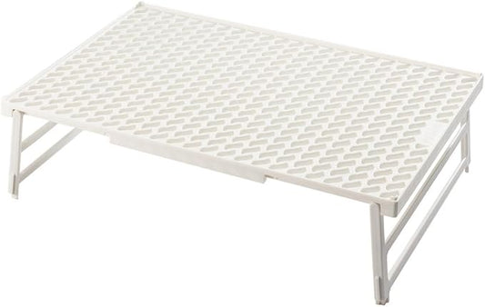 Hutzler Coolwave Stackable Cooling Rack, 15 x 10 Inches, Collapsible Baking Rack, BPA Free (White)