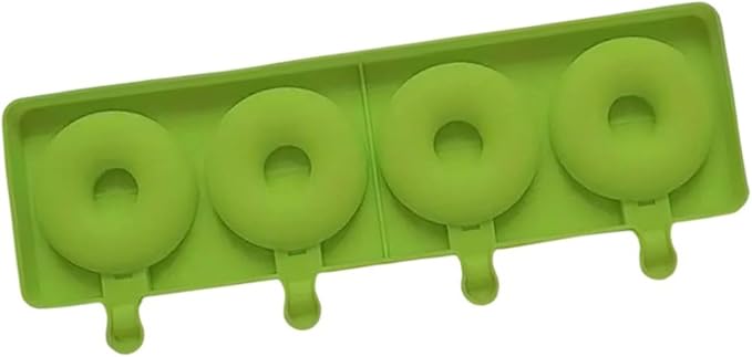 Doughnuts Shape Silicone Mold Ices Stick Ices Cream Mold Tray Cubes Making Tool Cake Candy Candy Easy to Cubes Tray Popsicles Maker Baking Cake