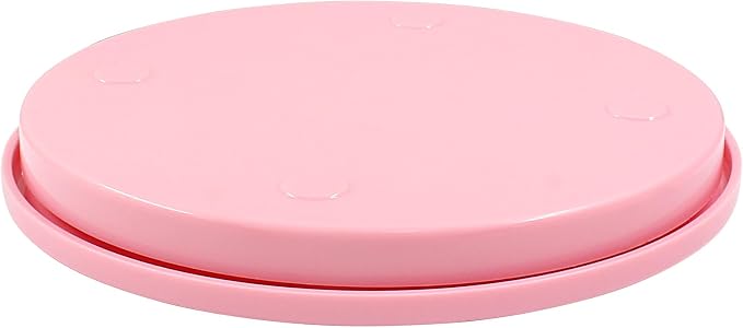 Bonsicoky 1 Pcs Cake Decorating Turntable - 5.5 Inch Revolving Cake Stand - Cookie Decorating Swivel Stand for Kitchen Cake Baking - Pink