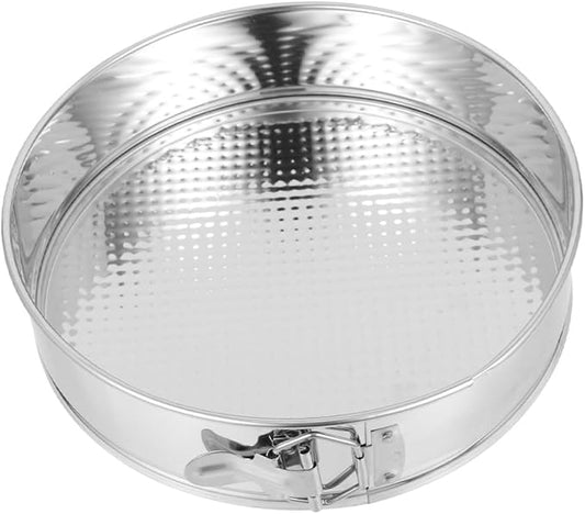 BESPORTBLE 9 Inch Stainless Steel Springform Cake Pan with Removable Bottom, Leakproof round Cheesecake Mold for Home Baking, Sturdy 304 Material with Reliable Lock for Oven Use