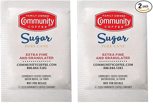 Community Coffee Sugar Bulk Pack, 1000 Count (Pack of 2)