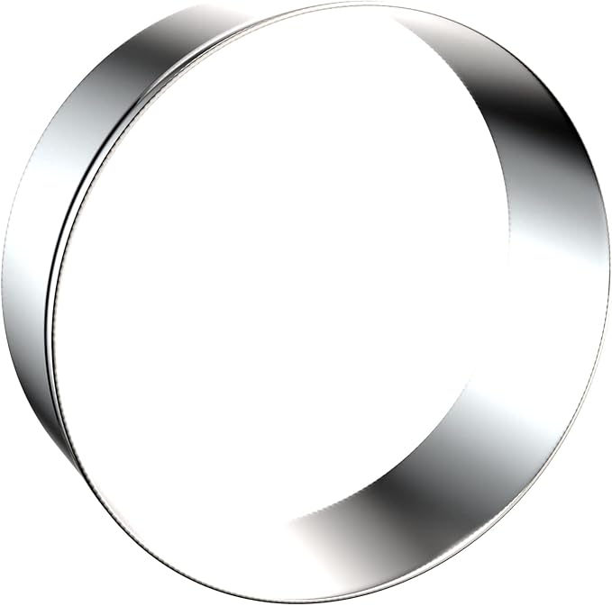 Circle Round Cookie Cutter Set 8-Piece 1.5" to 5" by QAAQS