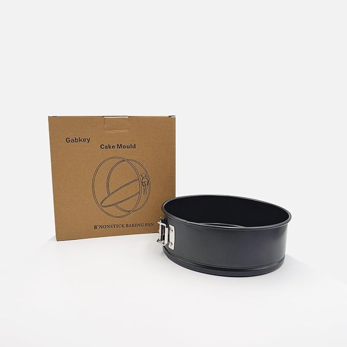 8 inch circular Springform interlocking and leak- proof seal carbon baking C ake Pan