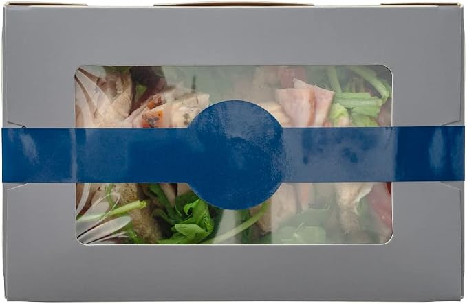 Restaurantware-Chef 101 12 x 1.5 Inch Packaging Bands, 100 Self-Adhering Belly Bands - Disposable, Strong, Blue Paper Label Stickers, For Packaging Supplies, Keeps Take Out Containers Sealed