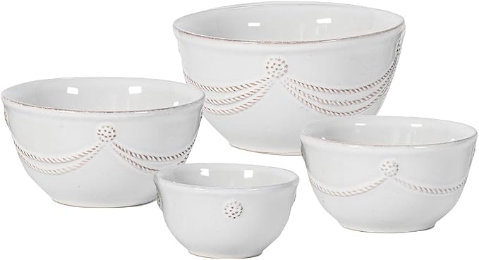 Juliska Berry & Thread Nesting Prep Bowl Set/4 - Whitewash