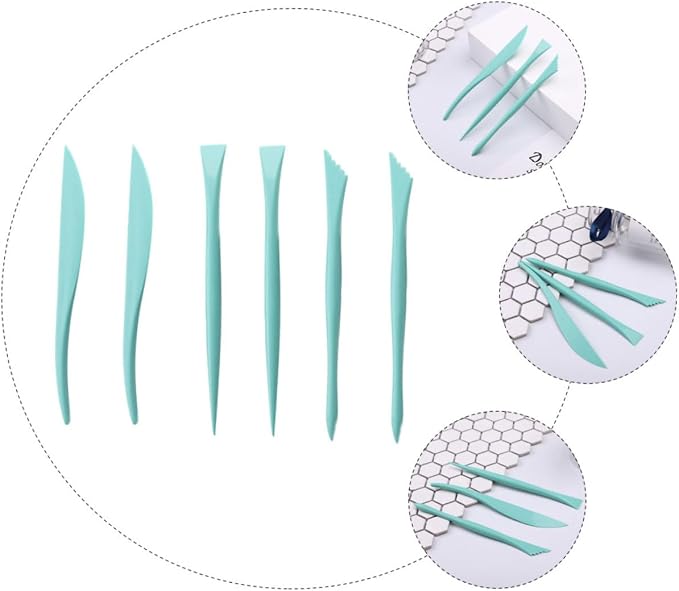 Garneck Fondant Cake Modeling Tools Set Green Carving Kit for Cake Decorating Safe for Beginners Professionals Easy to Clean Baking Utensils