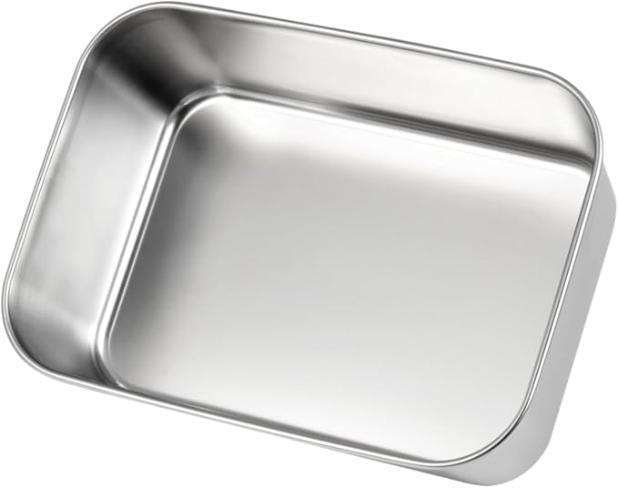 Kichwit Stainless Steel Loaf Pan for Bread, 6 Pack Metal Baking Pan for Meatloaf or Banana bread, Dishwasher Safe (6, 7“ x 5” x 2-3/8“)