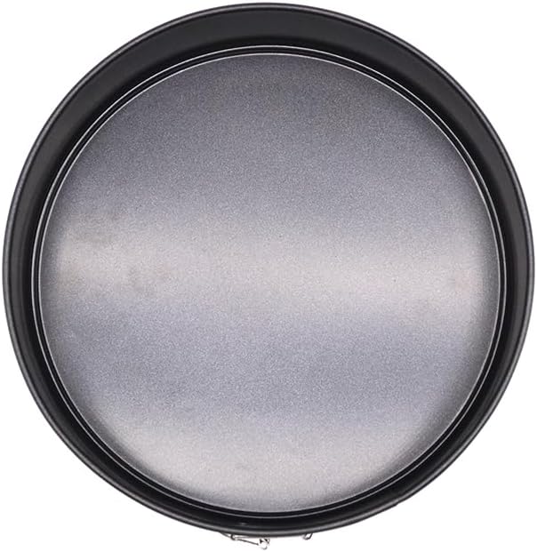 2 Pack 9.5" 24cm 10 Cups Non-Stick Spring Form Cake Mold Pan With Removable Flat Bottom, Tatinum Color Carbon Steel Bakeware Easy Release Cheese Cake Pan