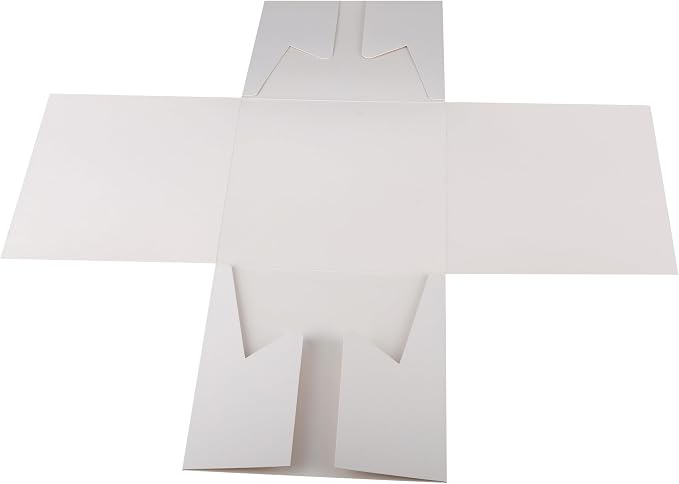 Cakebon Cake Boxes with Drums - 12 Inch Round White Cake Boards/Base para Pasteles (1-Pack) - Caja para Pasteles with Window for Birthdays, Weddings and Parties