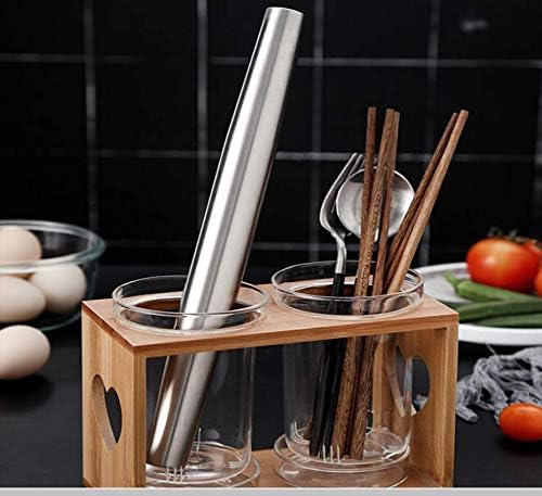 AMUZHI Smooth Seamless Stainless Steel Rolling Pin, 12.8Inch | Easy to clean food grade metal, ideal for daily pizza, pie, pasta, dumpling and cookie dough household baking