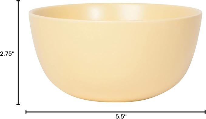 Now Desgns Nesting Prep Bowls, Set of 3, Matte Sunrise Yellow