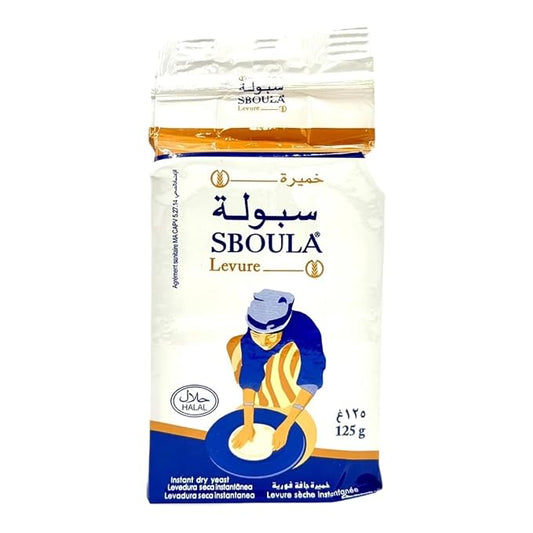 SBOULA Instant Yeast 125g - Moroccan Dry Yeast for Authentic Baking & Pastries