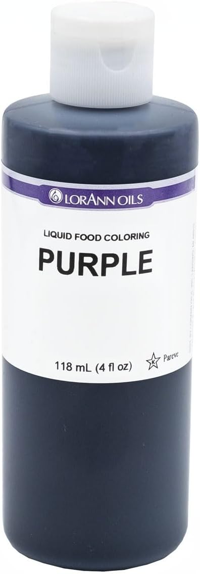 LorAnn Purple Liquid Food Coloring, 4 Ounce Bottle