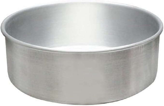 TrueCraftware- 8" X 3" Aluminum Round Layer Cake Baking Pan 1.0MM- Bakeware for Cake Pizza Layer Cake Pans Easy Releasing Cake Baking Round Pans Tin Cheesecake Mold for Home Kitchen Restaurants
