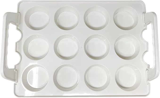 Cupcake Carrier, Cupcake Holder | Premium Upgraded Model Holds Cupcakes Steadier | Store up to 36 Cupcakes or Muffins | Stacking Cupcake Storage Container | Use 1,2, or 3 Tiers (White)