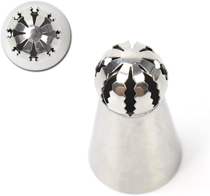 Russian Sphere Nozzle Piping Tip Stainless Steel by Chef Collection (1, 470)