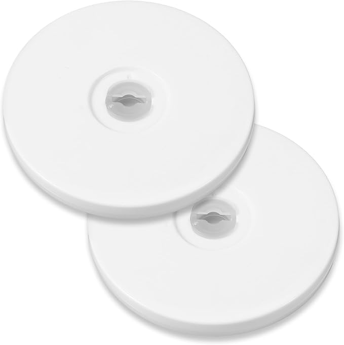 2PCS Lazy Susan Turntable, Small Lazy Susan for Table Top, White Acrylic Rotating Tray with Ball Bearing Turntable Organizer for Cabinet, Spice Rack, Cake Spinner Stand, Kitchen Pantry(360˚ Rotation)