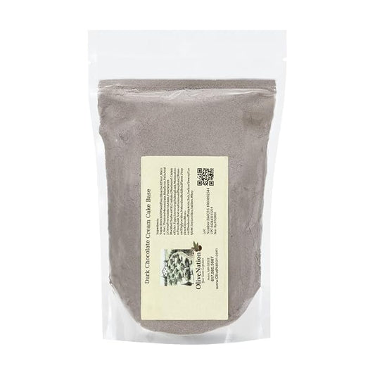 OliveNation Dark Chocolate Cream Cake Base - Easy to Prepare Dark Chocolate Creme Baking Mix with Dutch Process Cocoa for Rich, Extra-Moist Cakes, Cupcakes, Desserts, Great for Mix-Ins (32.00oz)