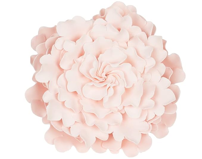 O'Creme Gumpaste Ruffled Peony 5 Inch Pastel Pink - Edible Flower for Cake Decorating - Sugar Paste Flower Decoration for Cakes, Cupcake Toppers - Birthday Party, Wedding, Valentines Day, Shower
