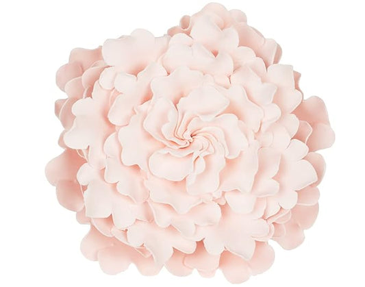 O'Creme Gumpaste Ruffled Peony 5 Inch Pastel Pink - Edible Flower for Cake Decorating - Sugar Paste Flower Decoration for Cakes, Cupcake Toppers - Birthday Party, Wedding, Valentines Day, Shower