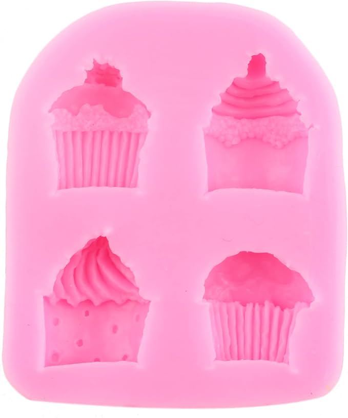ZiXiang Ice Cream Cones Silicone Molds Donut Fondant Mold Lollipop Candy Mold For Cake Decorating Cupcake Topper Popsicle Polymer Clay Chocolate Gum Paste Set Of 4