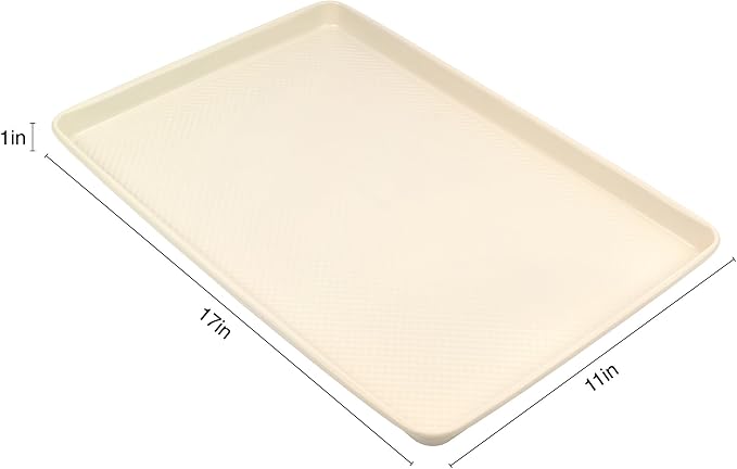 David Burke 17x11 Cookie Sheet – Carbon Steel, PFTE & PFOA Free, Oven Safe, Non-Toxic, Perfect for Baking and Roasting – Cream