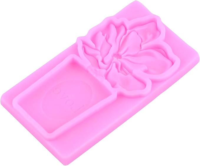 ZiXiang Makeup Theme Silicone Molds Lipstick Perfume High Heel Fondant Molds Nail Polish Eyelash Curler Eye Shadow Chocolate Mold for Cake Decorating Cupcake Topper Candy Resin Gum Paste Set Of 4