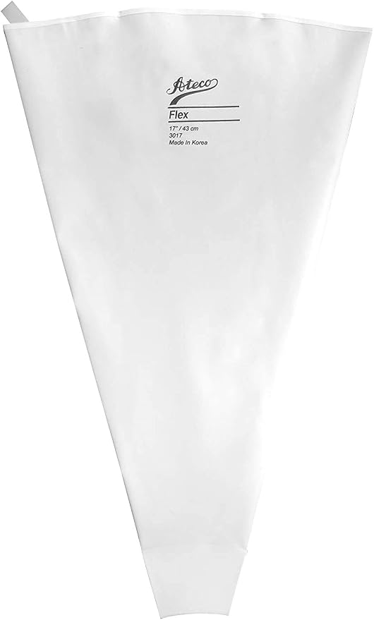 Ateco Icing and Piping Tips, 40717 Decorating Bag & Universal Coupler Set, White