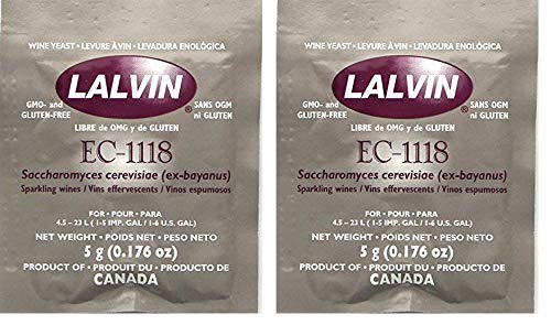 Lalvin EC-1118 Saccharomyces bayanus 5 (5 g. Pouches) (Тwo Рack)