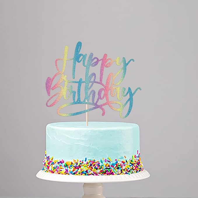 Kaoenla colour Happy Birthday Cake Decoration-boys and girls, men and women Birthday/Anniversary cakes Selected decorative (colour)
