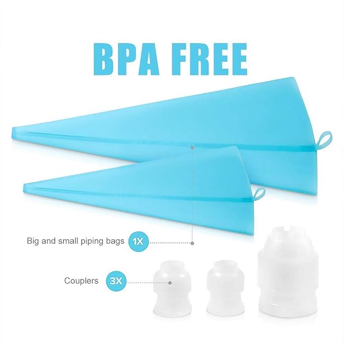 Cake Decorating Supplies180 Set,Steel Piping Frosting Tips For Beginners With Cake Turntable Icing SpatulaCake Spatula,baking tools and accessories for cakes Cake Spinner for decorating