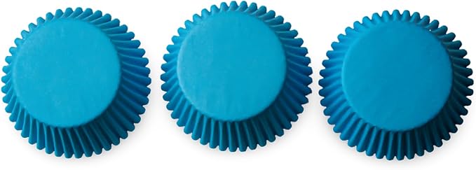 200 Paper Cupcake Liners, Muffin Liners or Baking Cups for Desserts, Muffins, Cupcakes and More Treats; Grease Proof, No Smell, Food Grade, Nut Serving Containers (Blue)